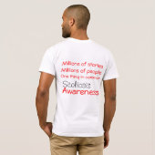 T-shirt unisexe "de conscience de scoliose" (Dos entier)