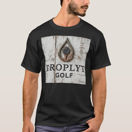 T-Shirt Unisexe Droplyt Golf Signature Design (Devant)