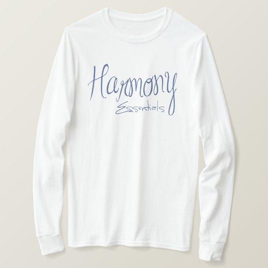 T-shirt unisexe Harmony Essentials (bleu) (Design devant)