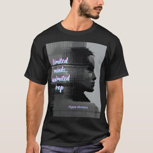 T-shirt unisexe Hype Black Effet de pépin de chute (Devant)