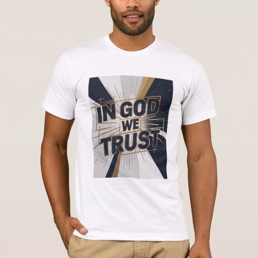 T-shirt Unisexe - « IN GOD WE TRUST » (Devant)