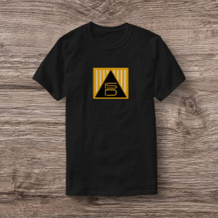 T-Shirt Unisexe ISD Noir & Or Symbole Triangle