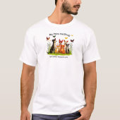 T-Shirt Unisexe Mes Animaux (Devant)