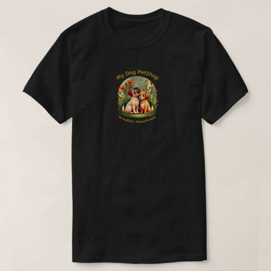 T-Shirt Unisexe Mes Chiens (Design devant)