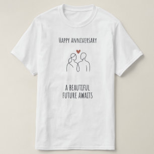 T-shirt Unisexe Moderne – Futur Anniversaire en At