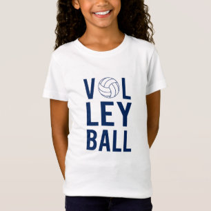 T-shirt unisexe Volleyball Kids (bleu)