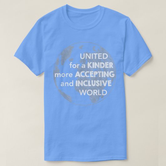 T-shirt Unissez-Vous Pour Kinder World, Anti-Violence, Ora (Design devant)