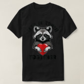 T-shirt Unissons-nous Déchets Funny mignon Raccoon en Amou (Design devant)