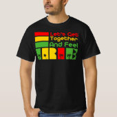 T-shirt Unissons-nous Feel Irie - Good Vibes Rasta (Devant)