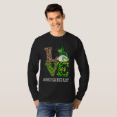T-shirt Unit Secretary Love St Patricks Day Gnome Leopard  (Devant entier)