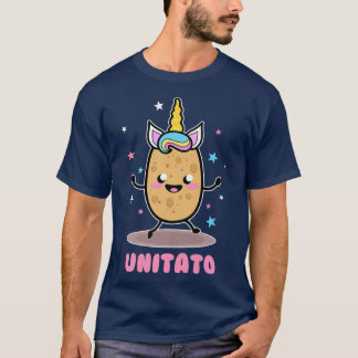 T-shirt Unitato Unicorn Potato Cute Funny Vegetable Fries