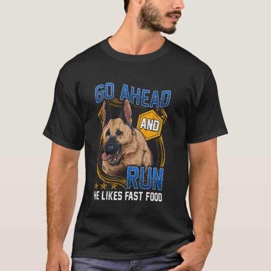 T-shirt Unité de chiens de police Shepherd allemand Citati (Devant)