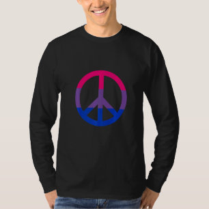 T-shirt Unité de paix bisexuelle Bi Fierté bisexuelle Drap