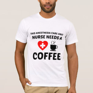 T-SHIRT UNITÉ DE SOINS DE L'ANESTHÉSIE (PACU) INFIRMIÈR
