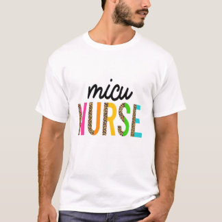 T-shirt Unité de soins intensifs Médicales de MICU Leopard