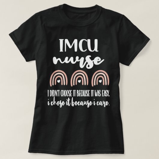 T-shirt Unité de soins intermédiaires de l'IMCU Infirmière (Design devant)
