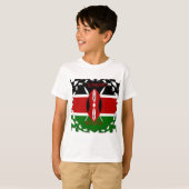 T-shirt Unité du drapeau kényan : Tuko Pamoja Design (Devant entier)