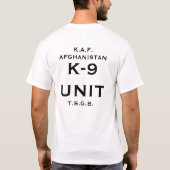 T-shirt unité k9 (Dos)
