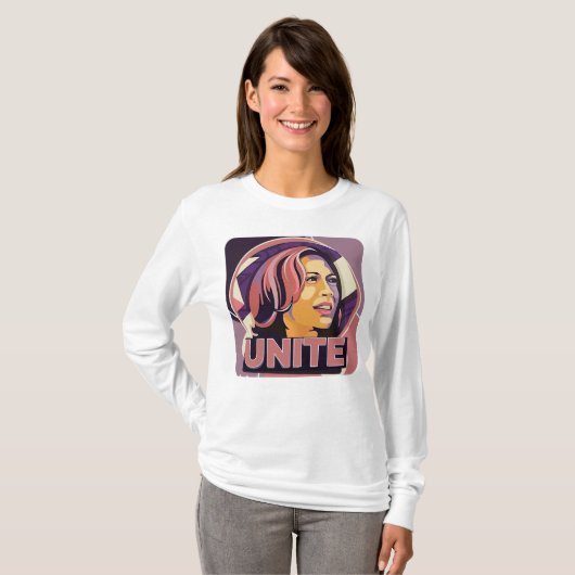 T-shirt Unite - Kamala Harris Walz 2024 (Devant entier)