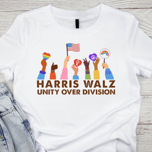 T-shirt Unité sur la division Harris Walz