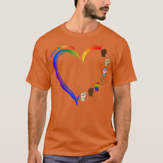 T-shirt United Against Hate LGB Pride Black Melanin Heart