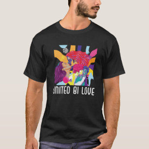 T-shirt United Bi Love Bisexual Rainbow Pride Bisexualité