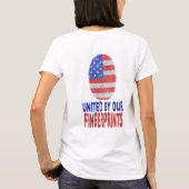 T-shirt United by Our FingerPrints (Dos)