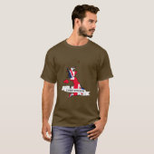 T-shirt United Kingdom flag map (Devant entier)