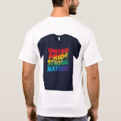T-shirt "United Pride Strong Nation." (Dos)