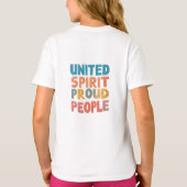 T-shirt "United Spirit Fiers People." (Dos)