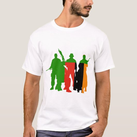 T-shirt Unités militaires de Zambie (Devant)