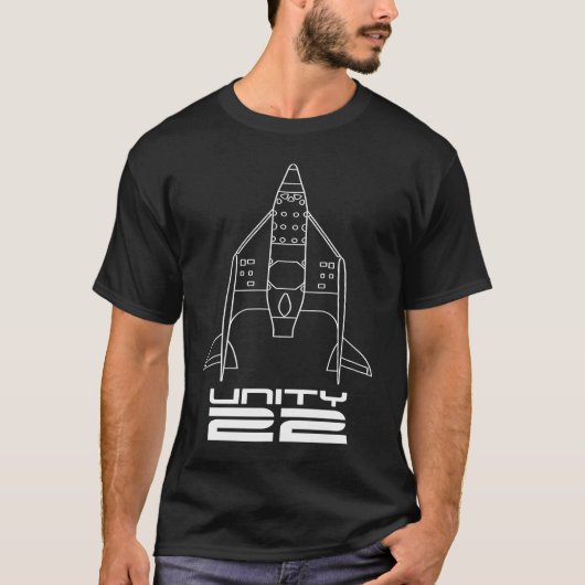 T-shirt UNITY 22 Spaceship Two Galactic Space Rocket Launc (Devant)