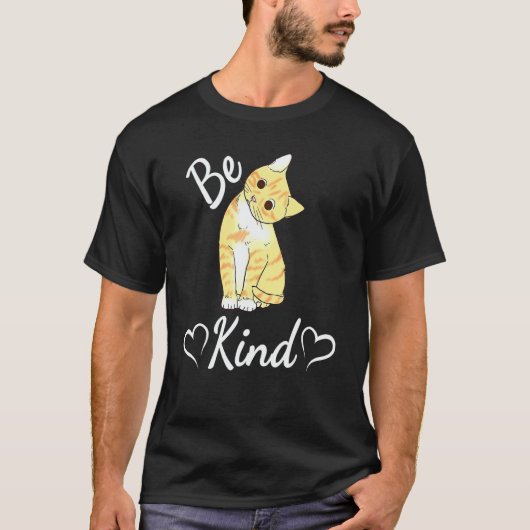 T-shirt Unity Day Orange Cat Anti Bullying Be Kind (Devant)