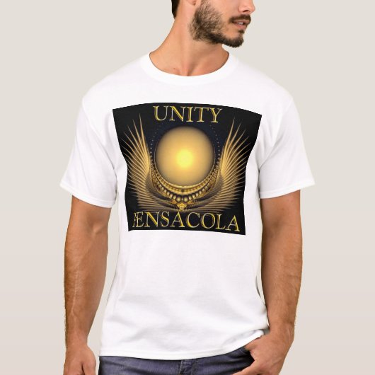 T-shirt unitywhite/noir (Devant)