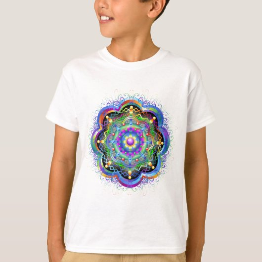 T-shirt Univers Mandala Psychédélique  (Devant)