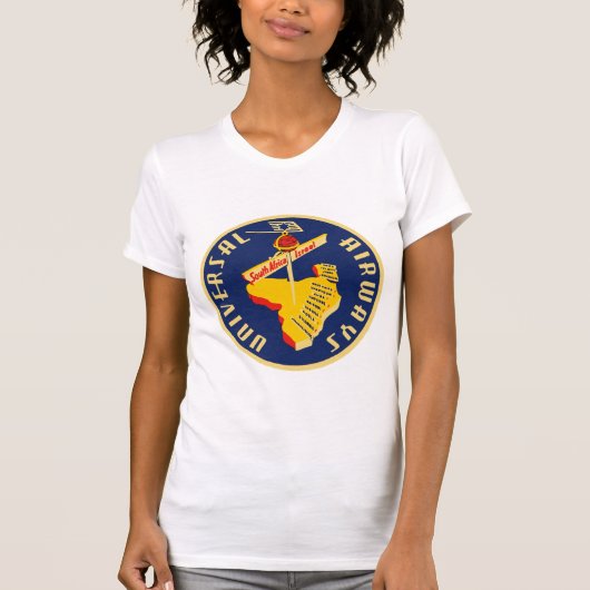 T-shirt Universal Airways ~ Afrique du Sud à Israël (Devant)