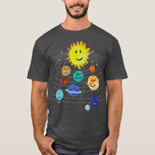 T-shirt Universe Science Système Solaire Astronomie Plan m