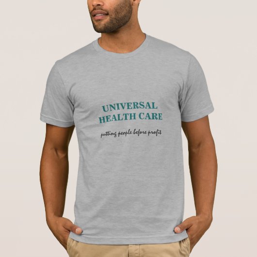 T-shirt universel de soins de santé (Devant)