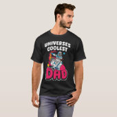 T-shirt Universes Coolest Dad Sci Fi Lover Daddy (Devant entier)