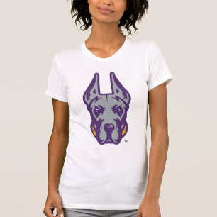 T-shirt Université d'Albany Chef de la mascotte Great Dane