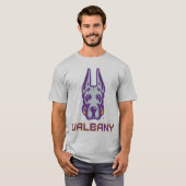 T-shirt Université d'Albany Great Danes (Devant entier)