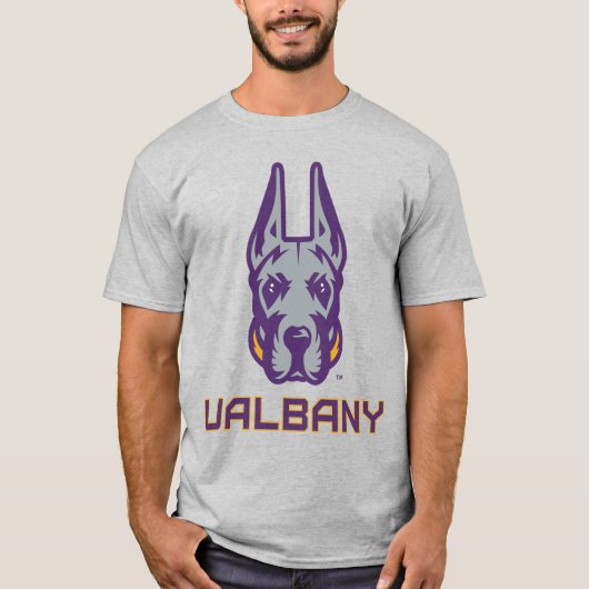 T-shirt Université d'Albany Great Danes (Devant)