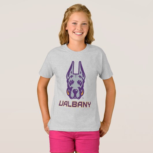 T-shirt Université d'Albany Great Danes (Devant entier)