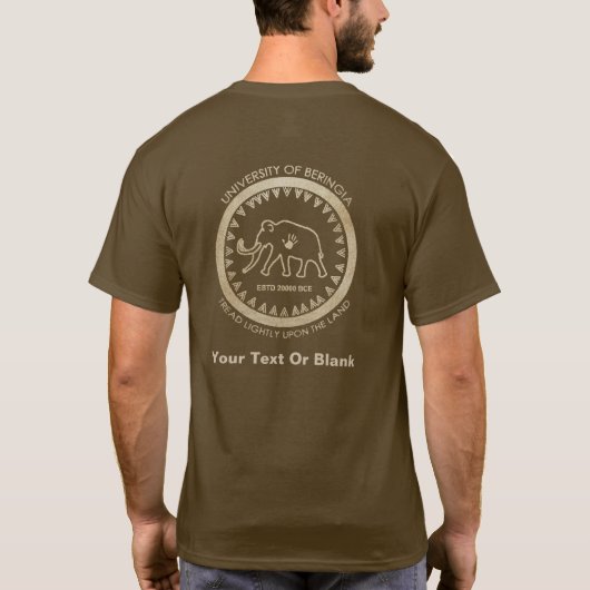 T-shirt Université de Beringia Mammoth (Dos)