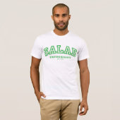 T-shirt Université de salade (t) adapté - vert/blanc (Devant entier)