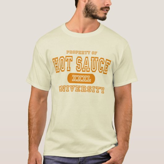 T-shirt Université de sauce chaude (Devant)