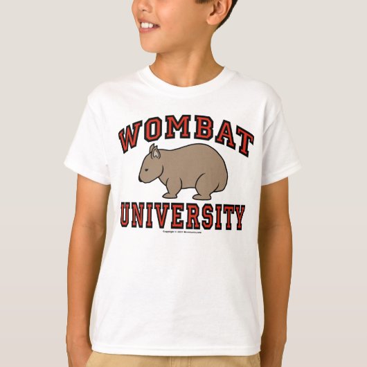 T-shirt Université de wombat (Devant)