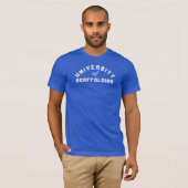 T-shirt Université d'échafaudage Graphique (Devant entier)