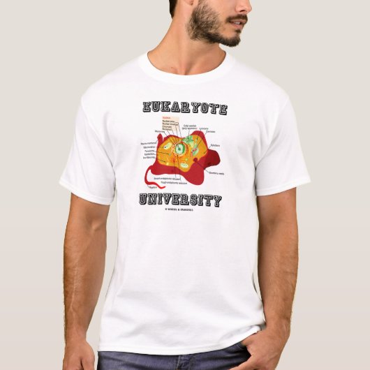 T-shirt Université d'eucaryote (cellule animale) (Devant)