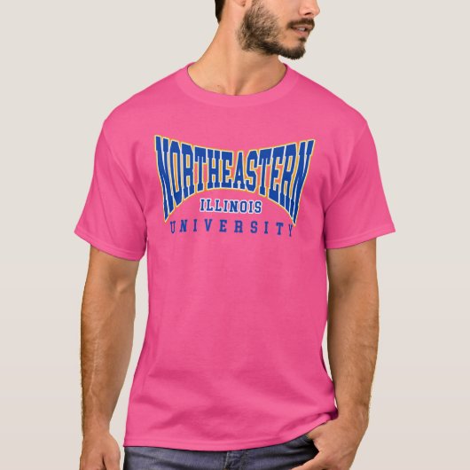 T-shirt université du nord-est de l'Illinois (Devant)